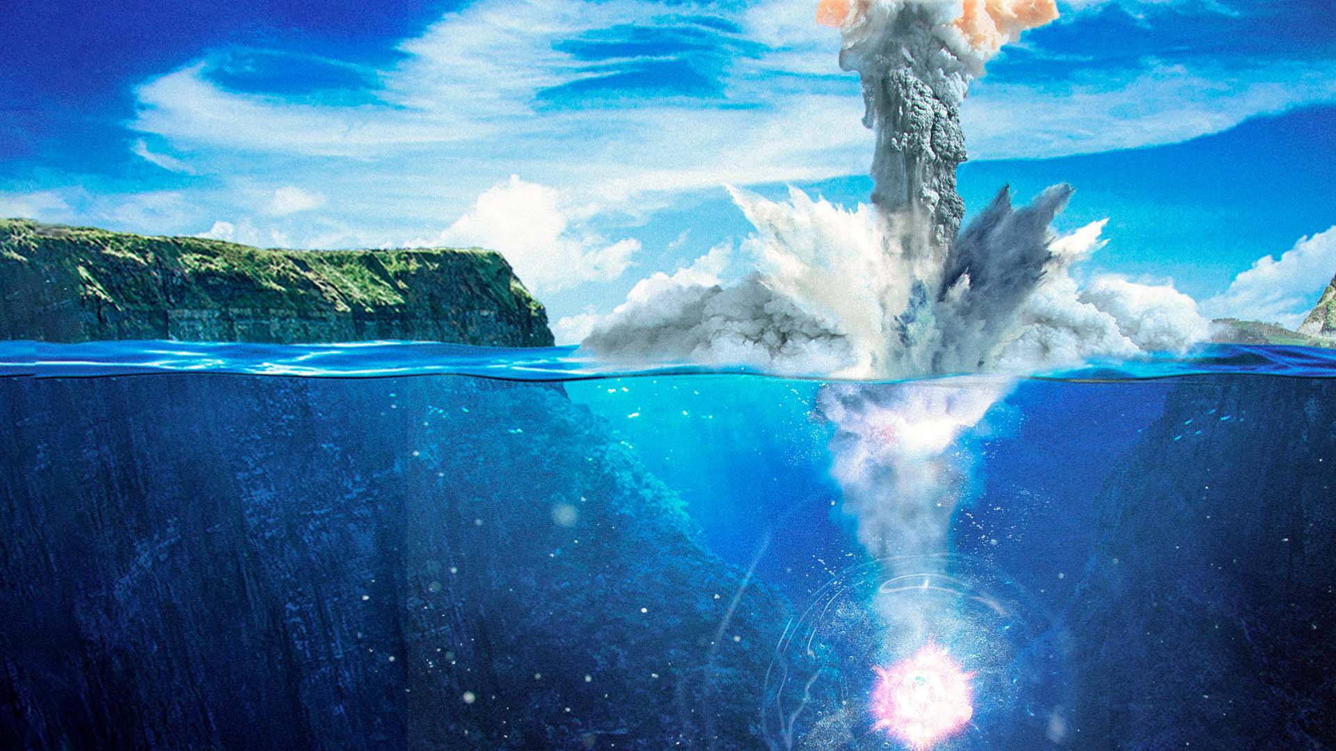 Hva ville skje hvis en nuke detonerte under vann?